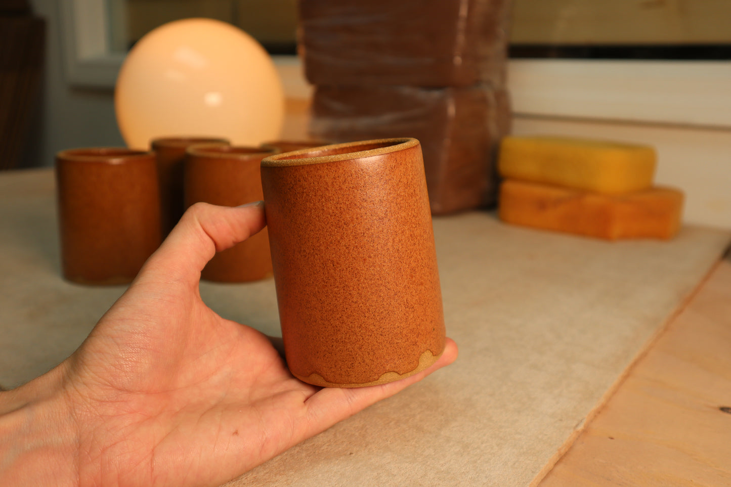 pencil cup | nutmeg