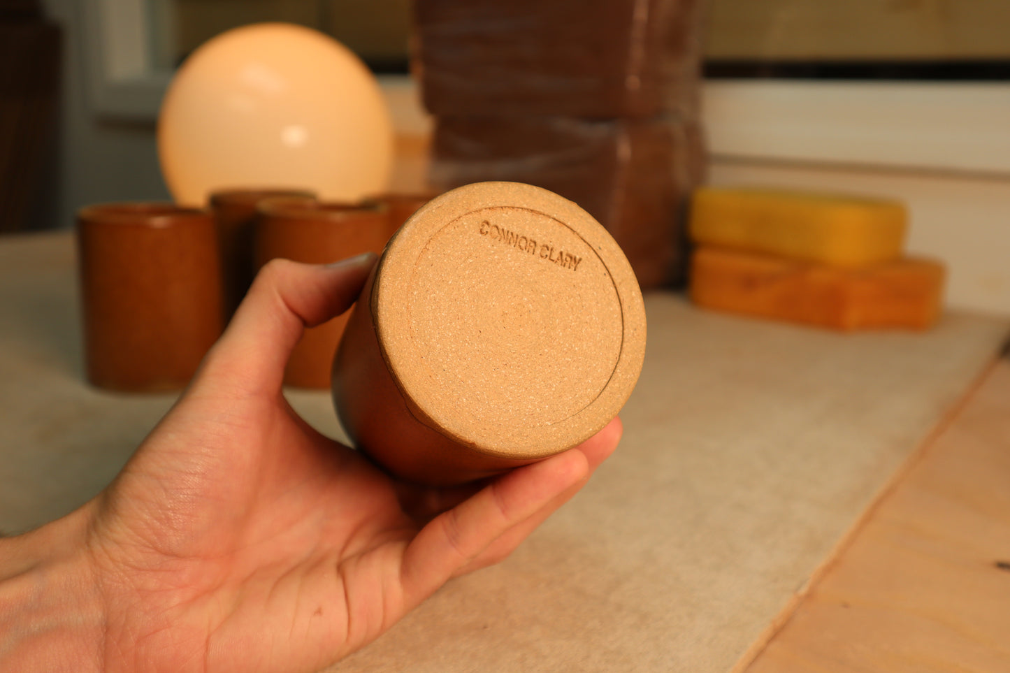 pencil cup | nutmeg