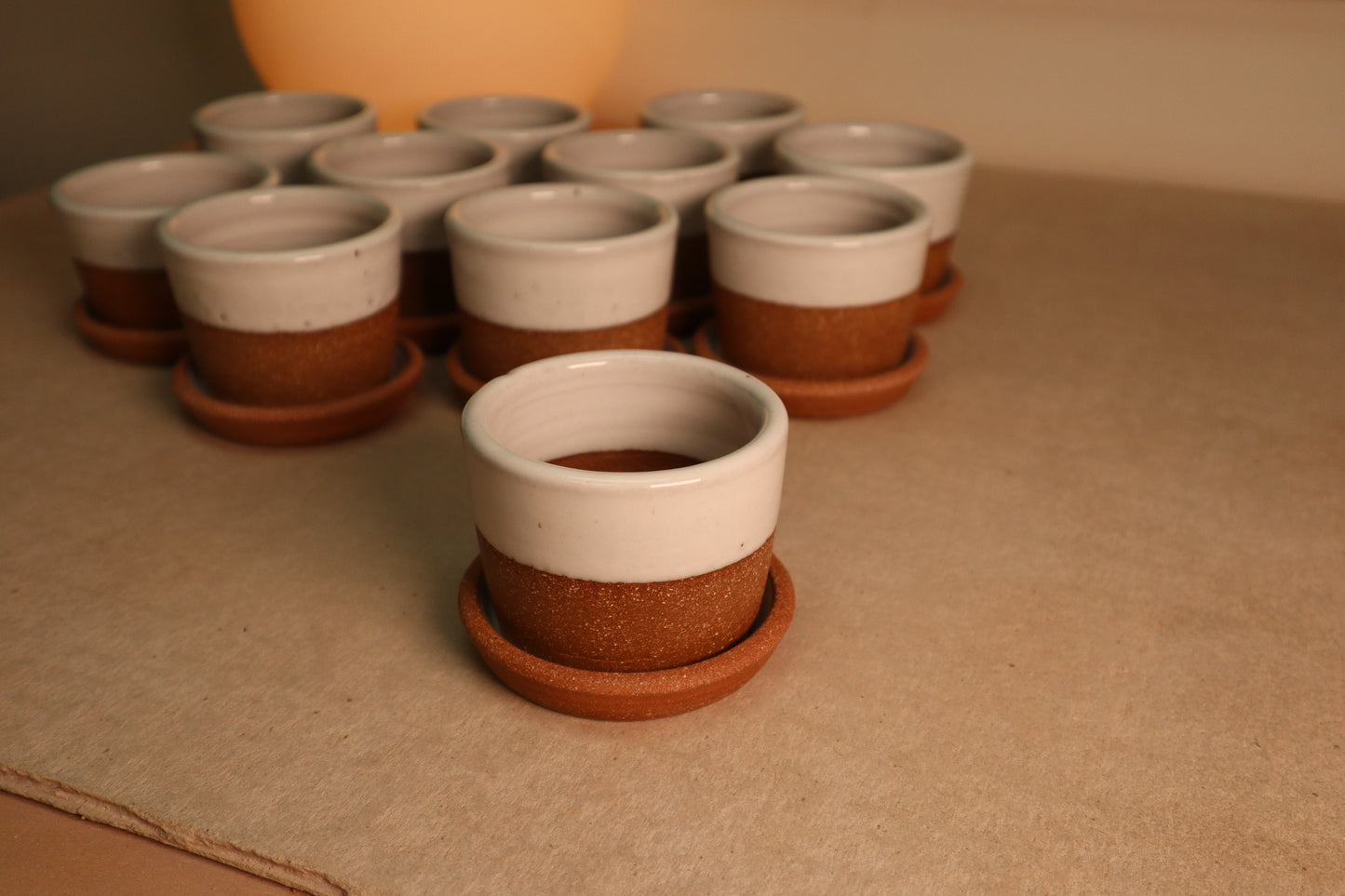 mini planter | glossy white