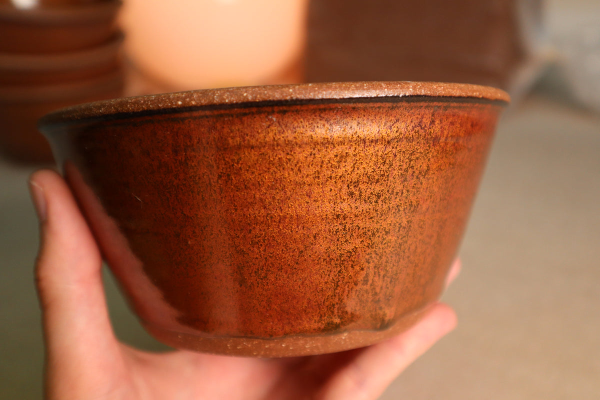 bowl | iron red