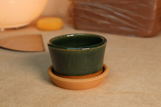 mini planter | green