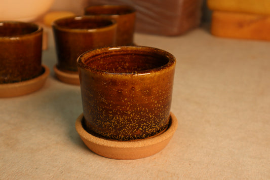 mini planter | speckled gold