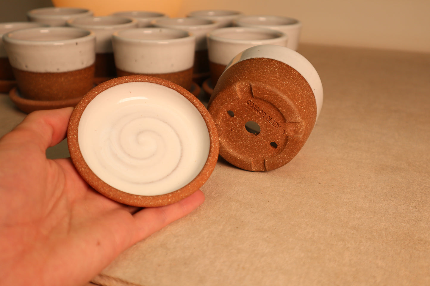 mini planter | glossy white