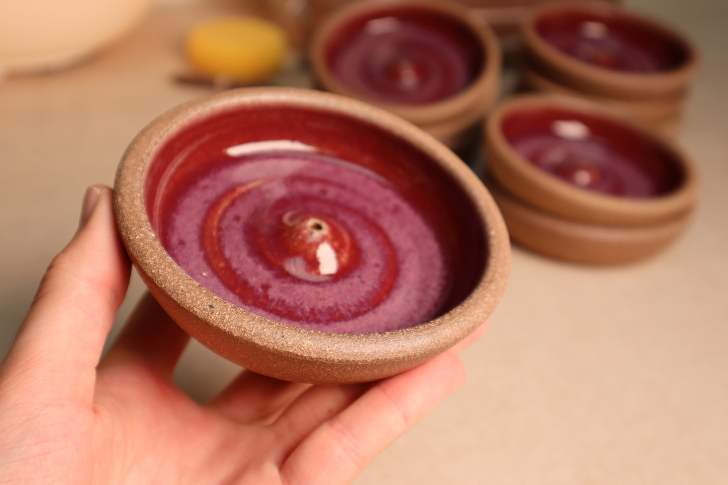 incense holder | raspberry