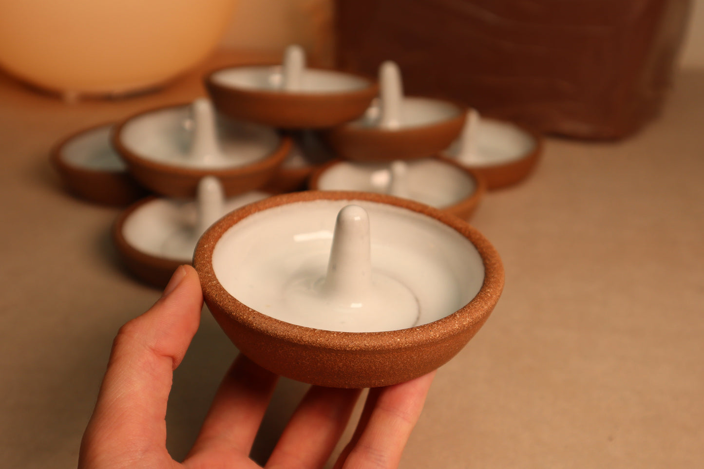 ring dish | glossy white