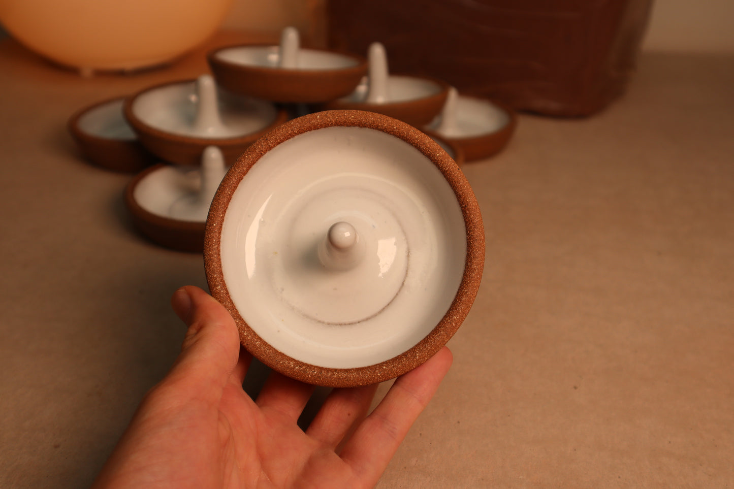 ring dish | glossy white