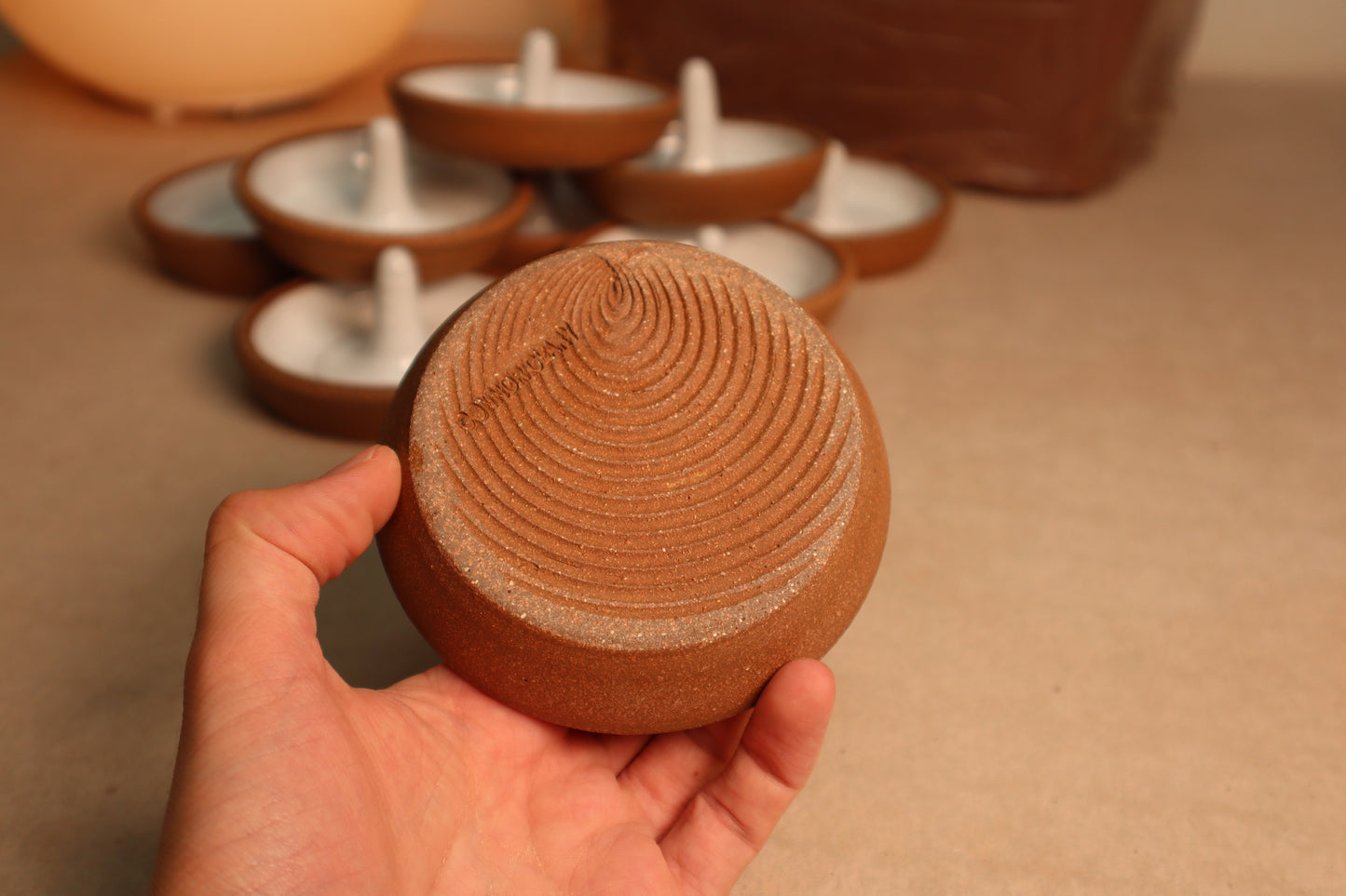 ring dish | glossy white