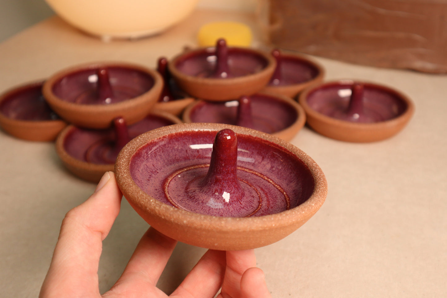 ring dish | raspberry