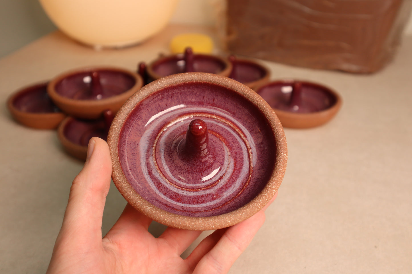 ring dish | raspberry