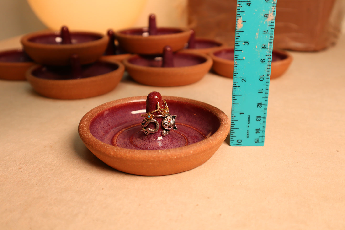 ring dish | raspberry