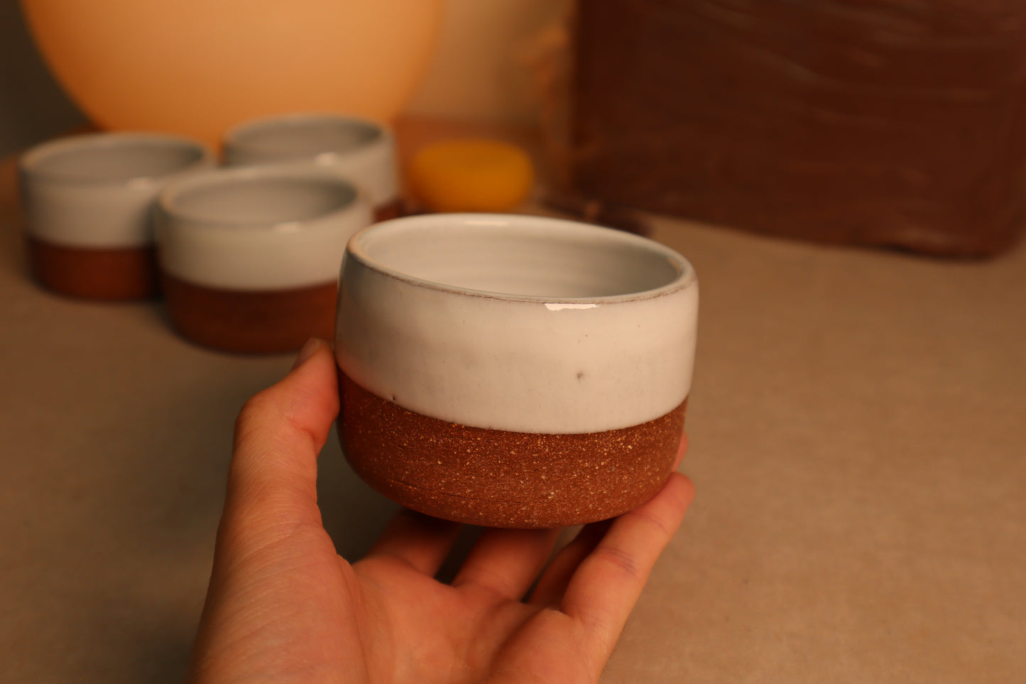 latte cup | glossy white