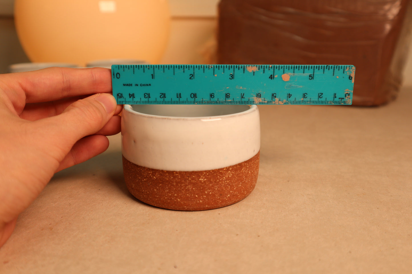 latte cup | glossy white