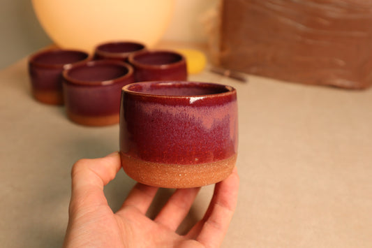 latte cup | raspberry