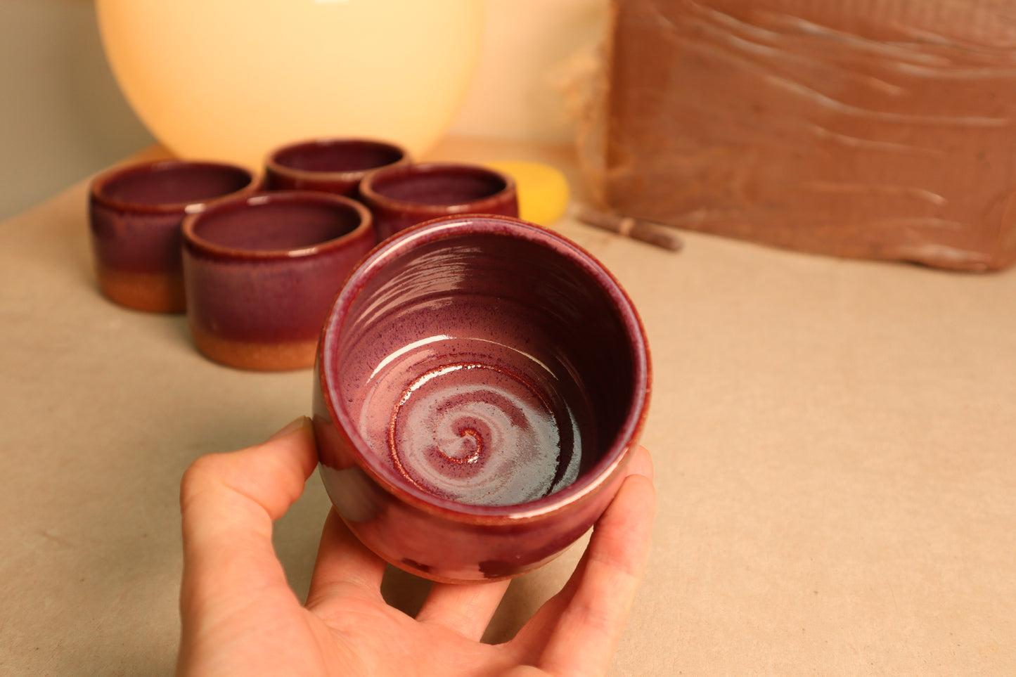 latte cup | raspberry