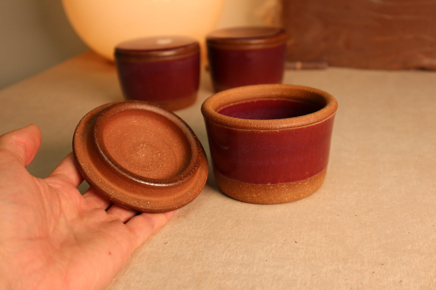 salt cellar | raspberry