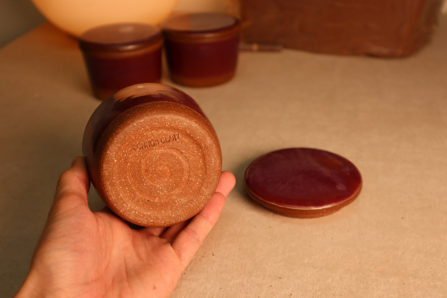 salt cellar | raspberry