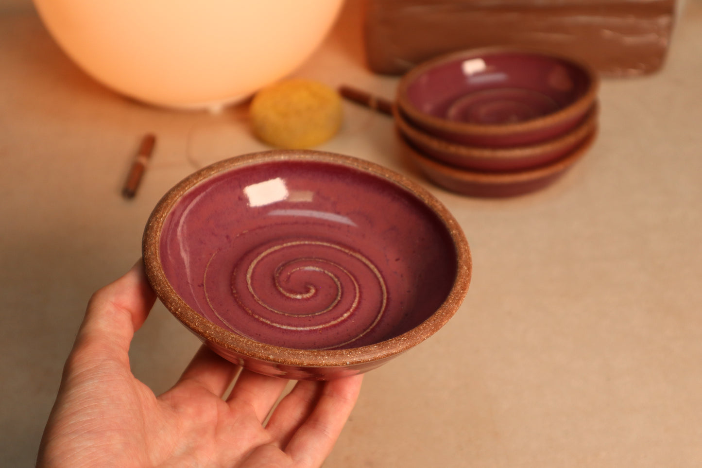 trinket bowl | raspberry