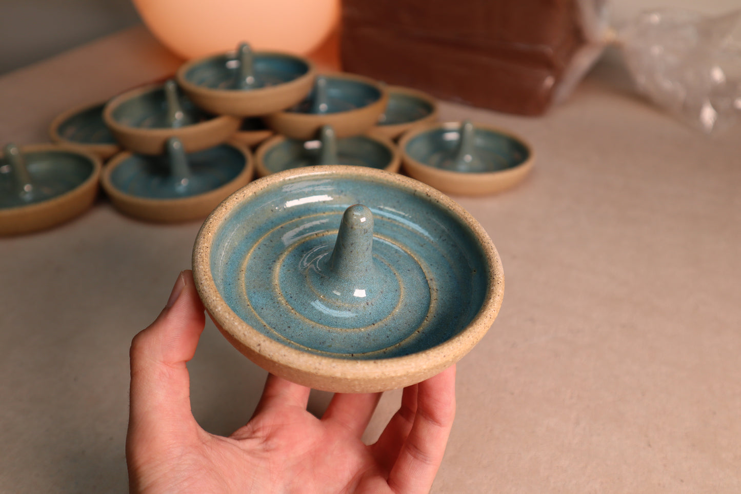 ring dish | sky blue