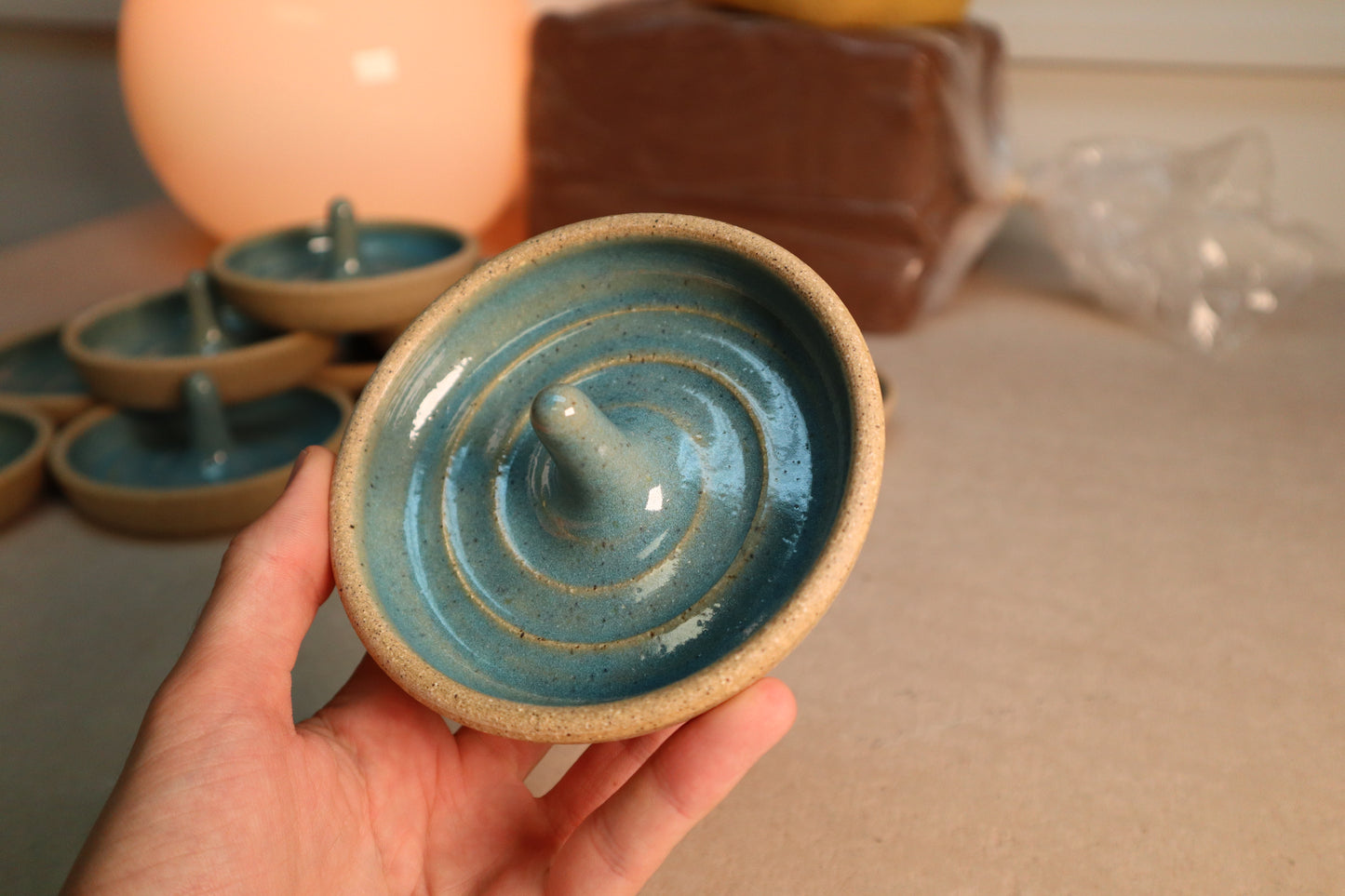 ring dish | sky blue