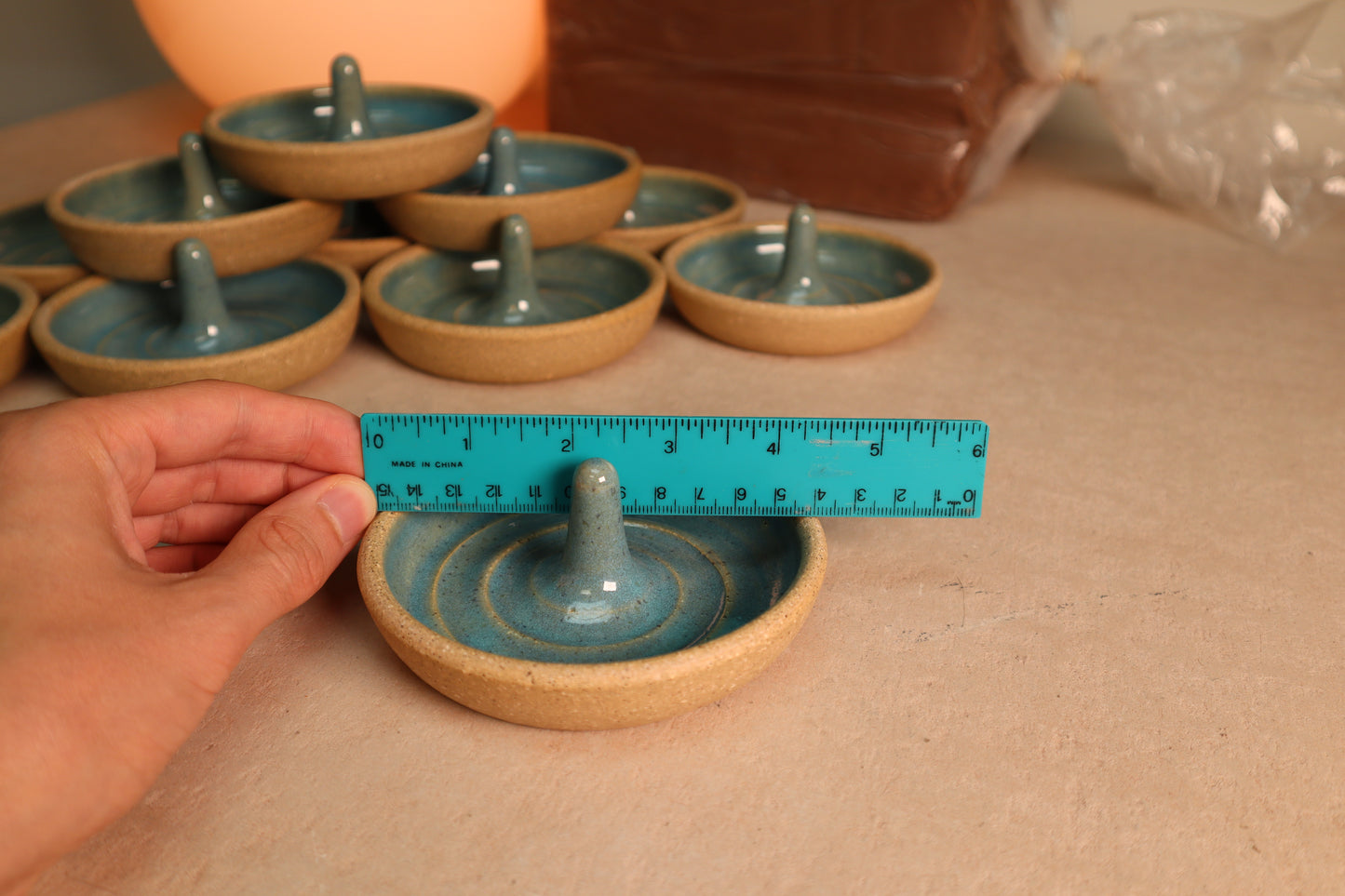 ring dish | sky blue