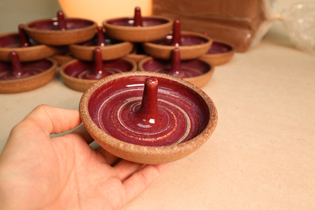 ring dish | raspberry