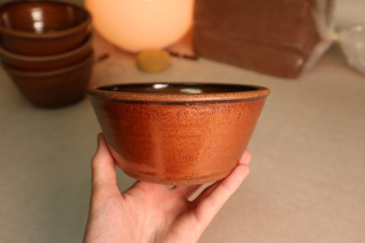 bowl | iron red