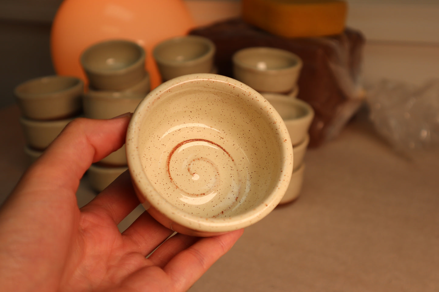 sauce bowl | folk art guild white