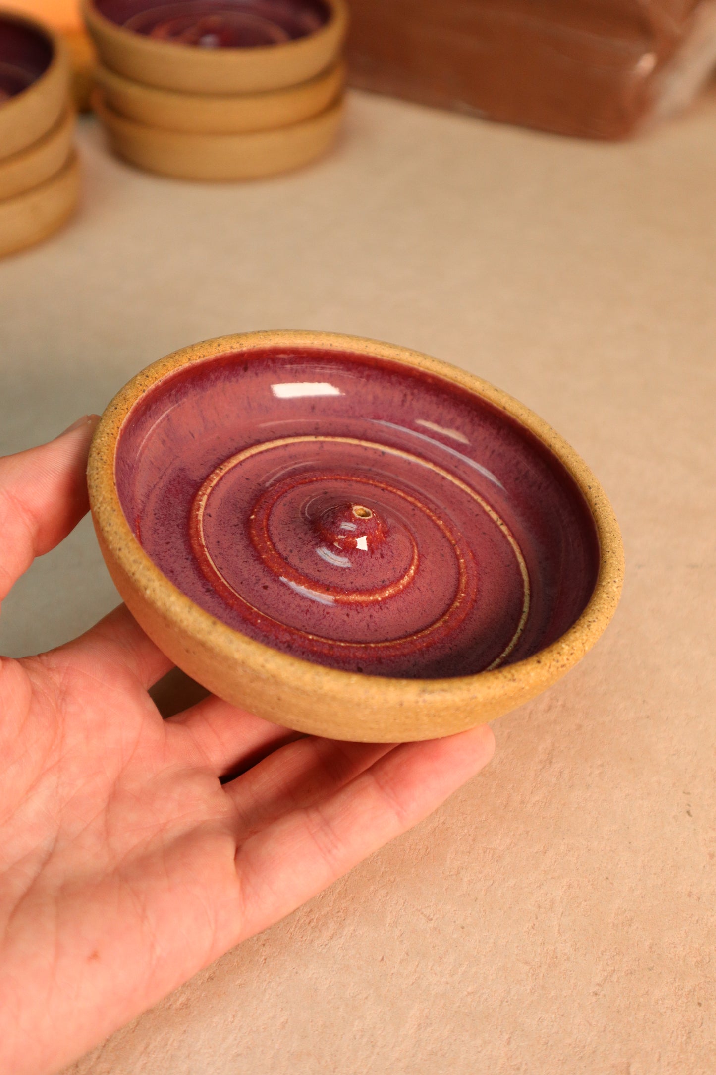 incense holder | raspberry